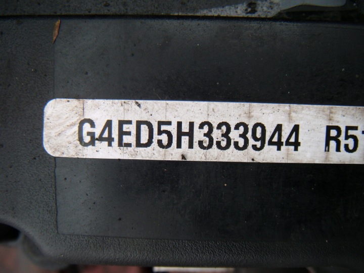 фото №9, Kia rio ii 2 05 - 11 1.6 16v бензин двигатель голый стойка код g4ed