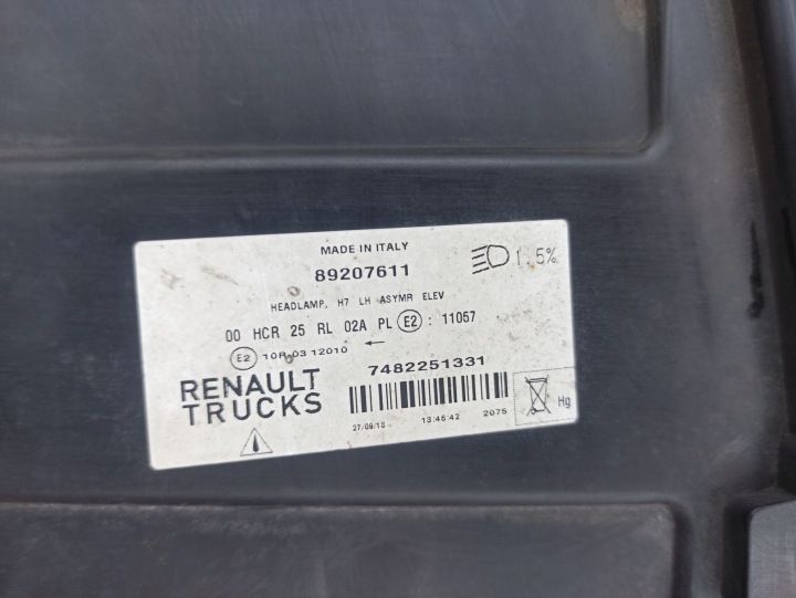 фото №8, Renault гамма t range фара левое фара левая