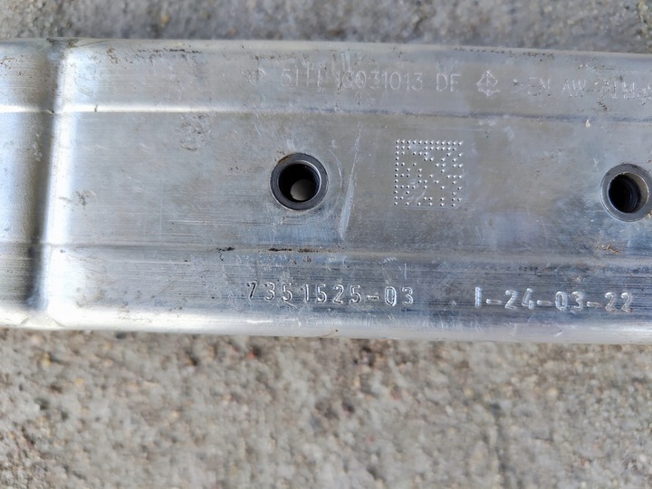 фото №6, Mini clubman f54 балка нижняя усилитель бампера перед зона левая