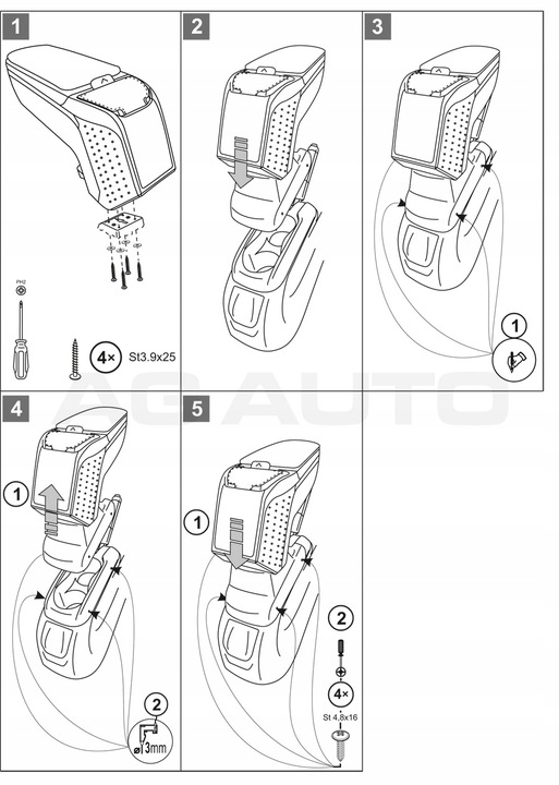 фото №7, Підлокітник з адаптер do citroen c-elysee, 2012- , arm2-black