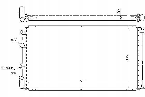 фото №15, Радиаторов двигателя nissens 63936a 7701046210