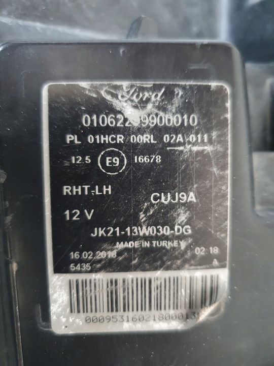 фото №14, Ford transit custom рестайлинг линза led лампа правая левая перед передняя