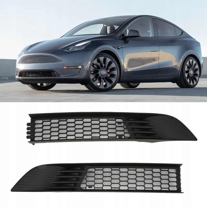 фото №16, 2 штуки. решётка сетка средняя tesla модель y