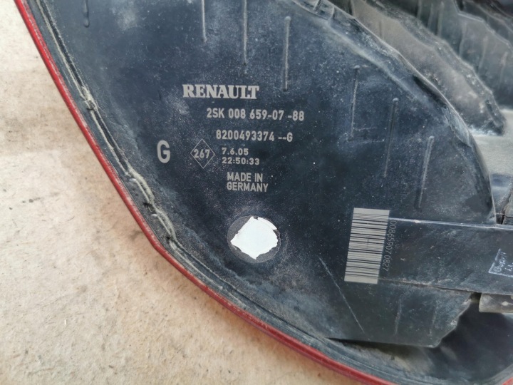 фото №6, Renault megane ii фара зад левая 8200493374-g g53