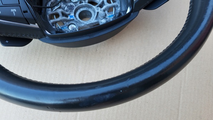 фото №10, Руль кожаный многофункциональная лепестки audi a6 c7 a7 4g оригинальный номер eu