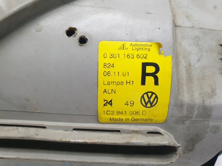 фото №10, Фара лампа передня права перед праві vw new beetle 2001 рік