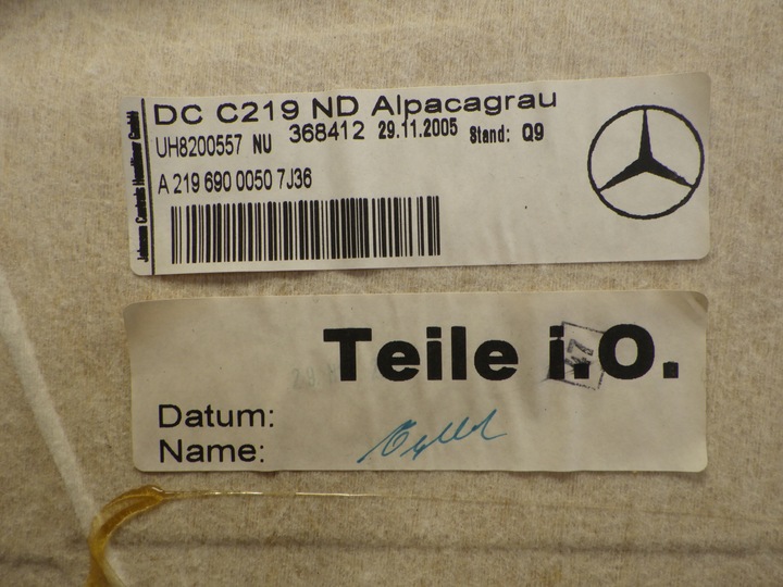 фото №12, Mercedes w219 cls стеля стеля сірий