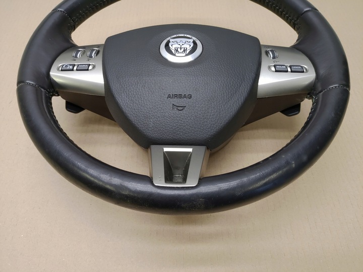 фото №5, Руль + подушка кожа лепестки мультифункция jaguar xf x250 2008-2011