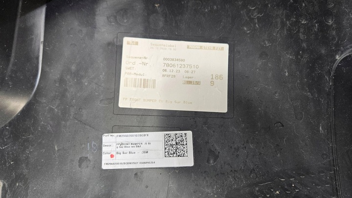 фото №14, Бампер перед переднє комплектний fisker океан fm2960200107blbm 78061237510