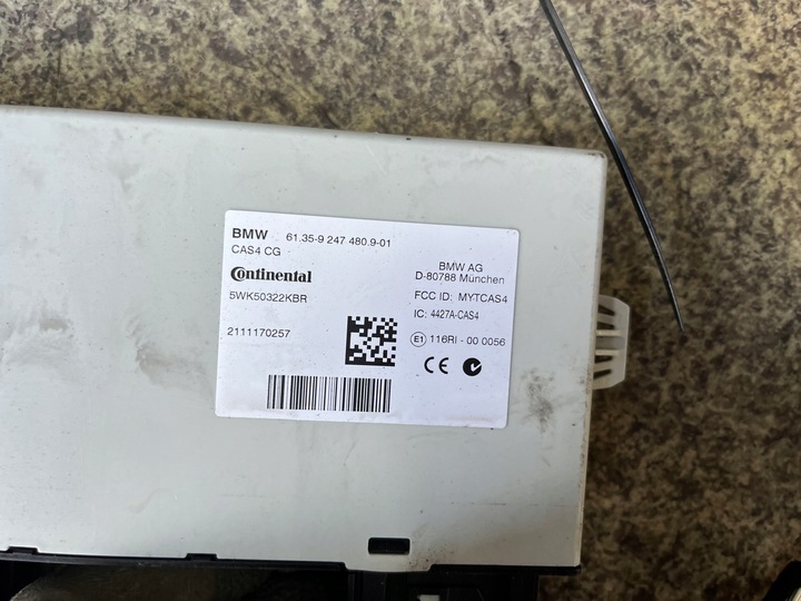 фото №6, Набір стартовий блок керування двигуна cas ключ 2.0 d n47 184 km bmw f25 x3