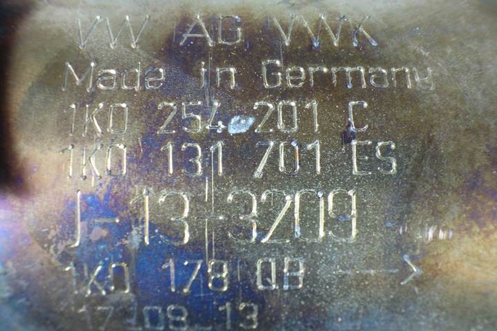 фото №6, Каталізатор 1k0254201c volkswagen jetta 6 vi 5c0 1.2 tb