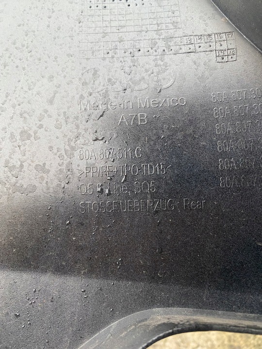 фото №6, Audi q5 80a s-line sq5 рестайлінг бампер зад