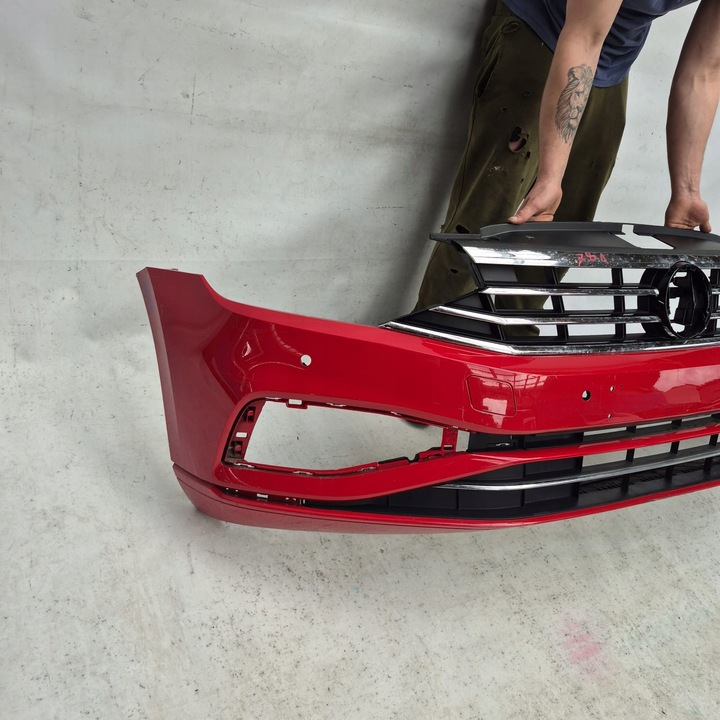 фото №10, Vw passat b8 рестайлінг 19- бампер перед переднє решітка радіатора 3g0807221e