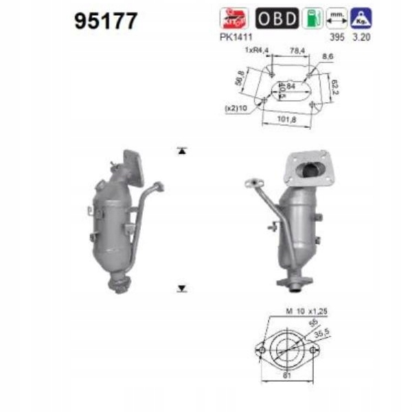фото №11, Каталізатор toyota 1.0 vvt- i aygo- yaris- c1- 108 євро 6