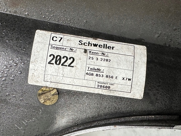 фото №7, Планка пороговая правая audi a7 4g8 s-line передний рестайлинг