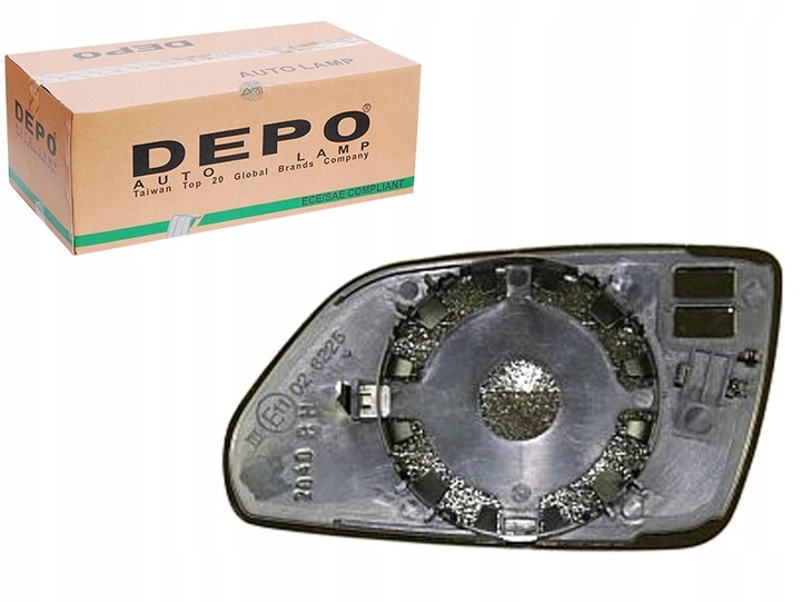 фото №1, Стекло зеркало pr skoda octavia ii 04-09 depo