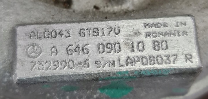 фото №6, Турбина + регулятор mercedes w204 2.2 a6460901080