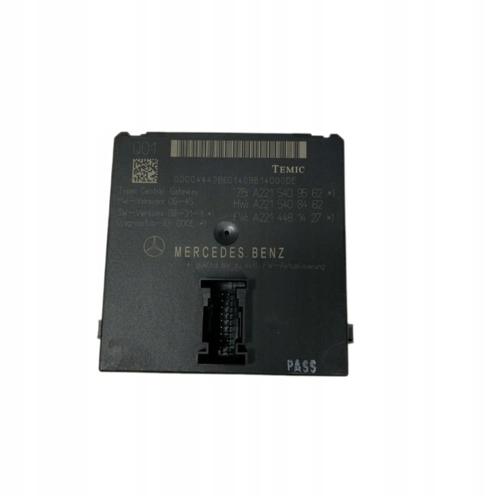 фото №1, Mercedes модуль управление шлюз a2215409562