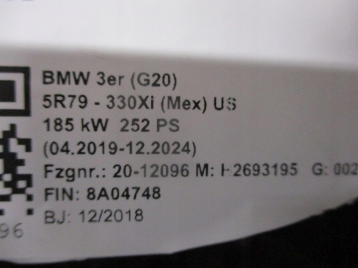 фото №9, Дах люк bmw 3 g20