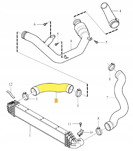 фото №2, Turbo шланг интеркулер volvo s80 v60 v70 xc70