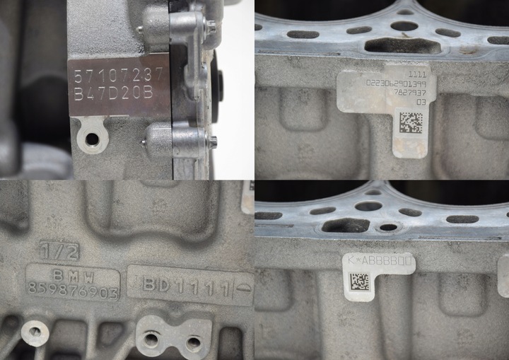 фото №9, Bmw g60 g61 520d 520dx 523d b47d20b b47p dół двигателя wał коленчатый блок поршень