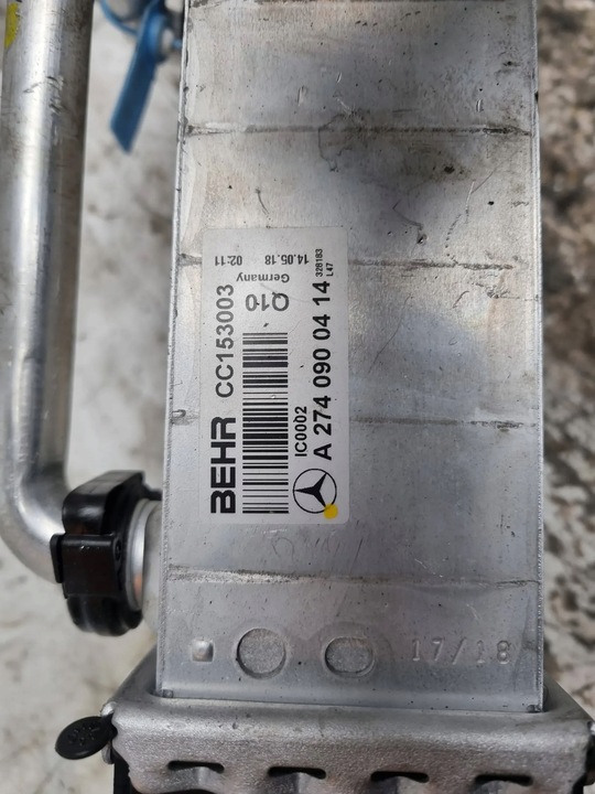 фото №6, Радиаторов интеркулер a2740900414 w176 w246 c117 w205 x156 w213 1.6 1.8 cgi