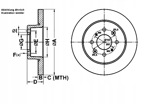 фото №2, Ate комплект диск тормозных 562440b 562447b 9864