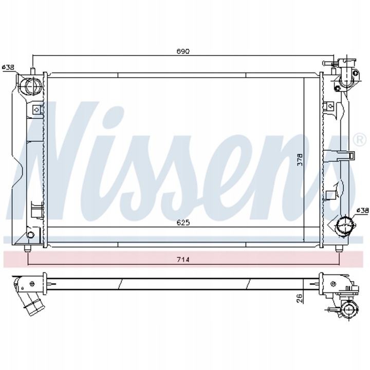 фото №1, Радиаторов воды toyota corolla e12 04-07 1.4