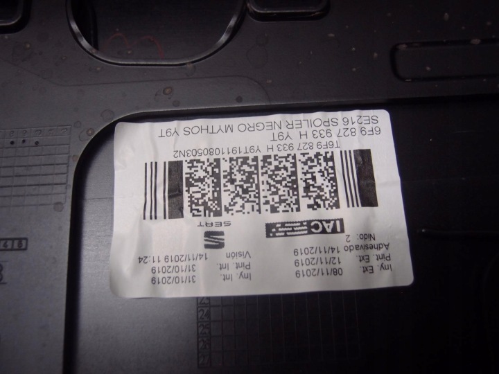 фото №14, Спойлер спойлер крышки seat arona 6f9827933