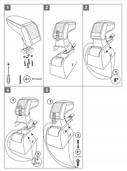 фото №15, Opel astra g 1998-2010 подлокотник кожаный подлокотник armster s