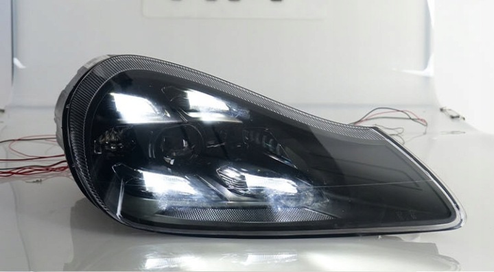 фото №11, Porsche cayenne фары led левая правая з регулировка высоты 2007–2010