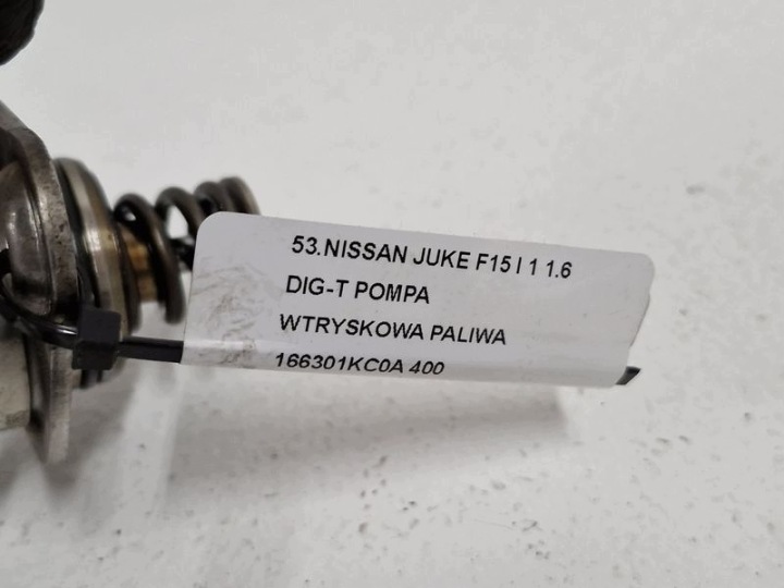 фото №7, Nissan juke f15 i 1 1.6 dig-t насос топливная рейка топлива 166301kc0a