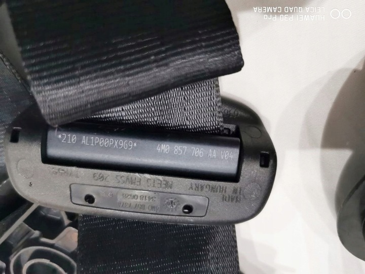 фото №7, Audi q7 4m0 передні ремені безпеки натягувачі usa / америка 4m0857705 aa