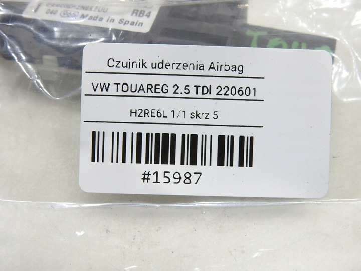 фото №8, Датчик ударний vw touareg i 4b0959643e