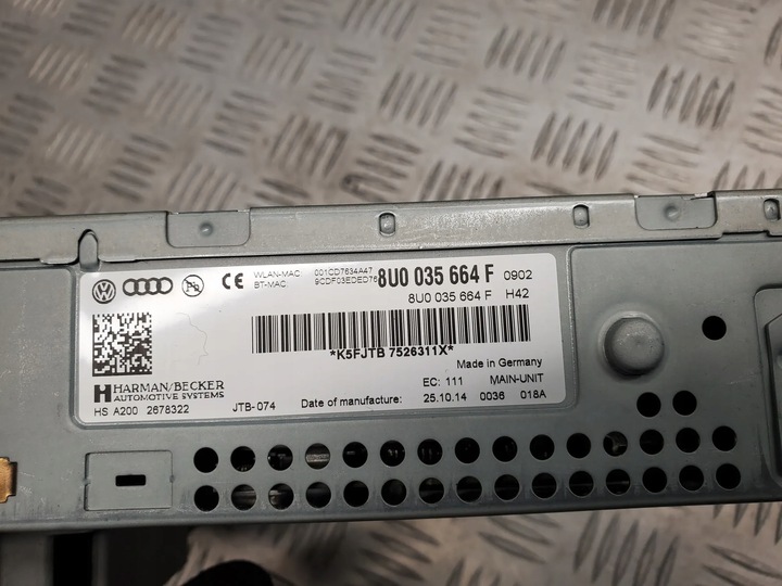 фото №5, Audi q3 8u 8u0035664f радиоприёмники