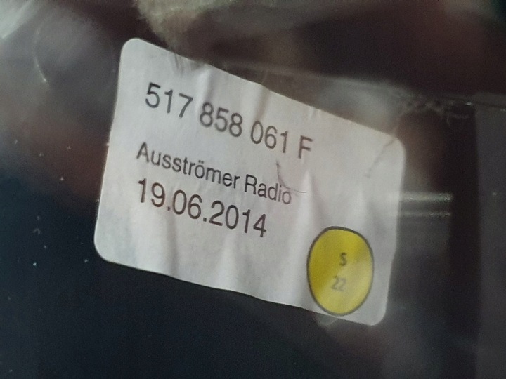 фото №16, Golf vii sportsvan 2015r декоры решётки воздуховод панель климат рамка туннеля eu