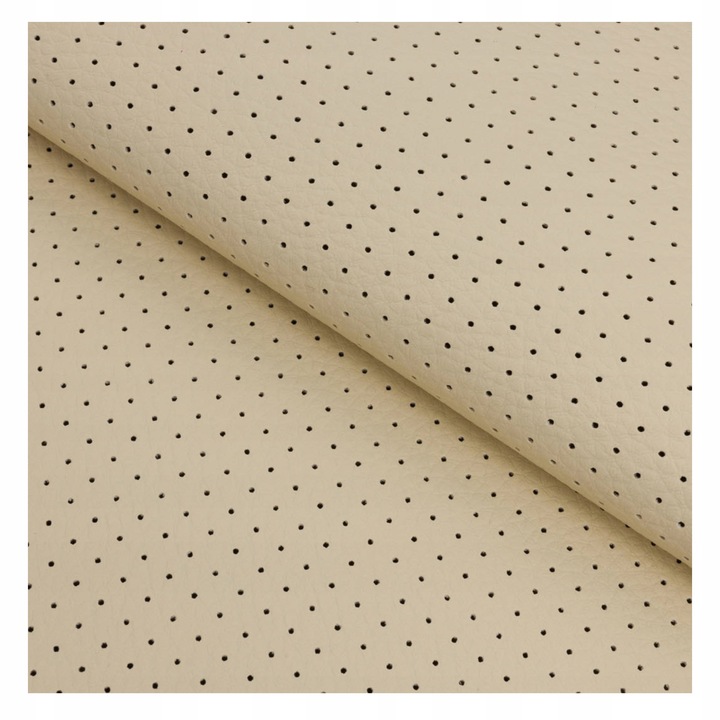 фото №1, Екошкіра шкірозамінник ecoskóra тканина перфорований mk1 матеріал nocturn beż 0,5 m