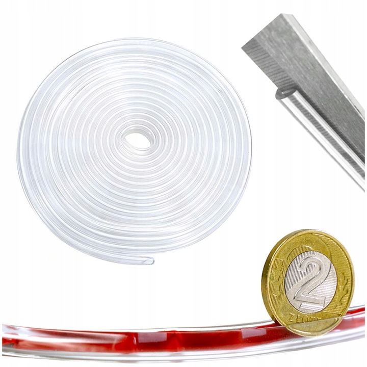 фото №9, Прокладка гумова крайова 2mm безбарвна захист краю тип u na край