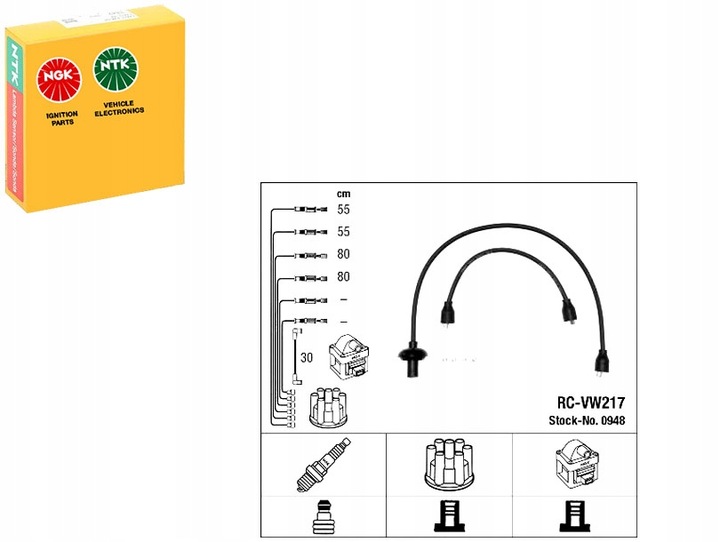 фото №1, Набор провод зажигания porsche 914 vw kaefer