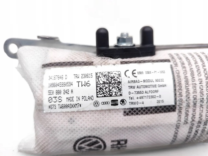 фото №7, Skoda octavia подушка безопасности подушка безопасности сиденья исправный 2015 estate