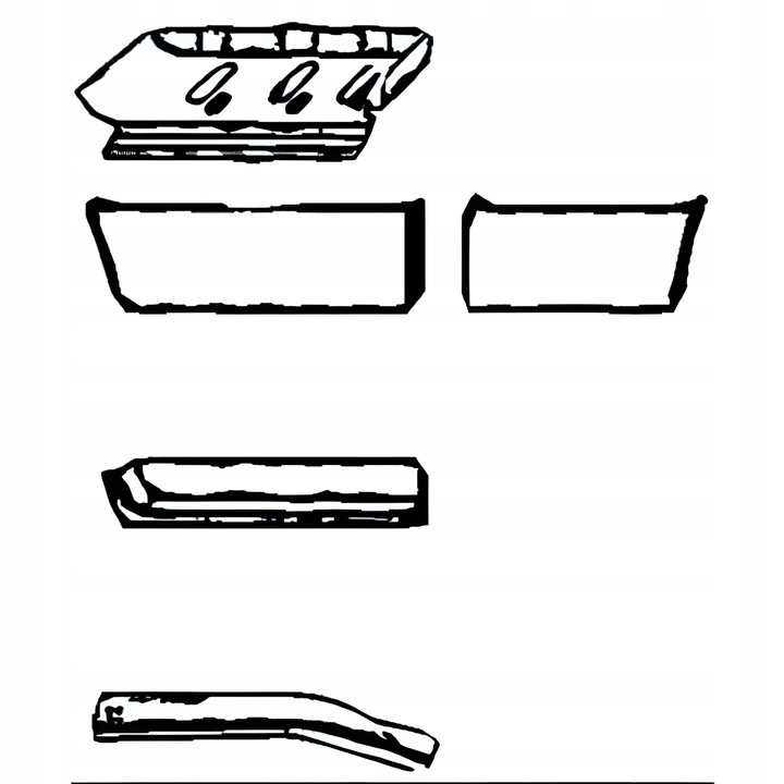 фото №1, Поріг дверний do mercedes 207d-410 77-95