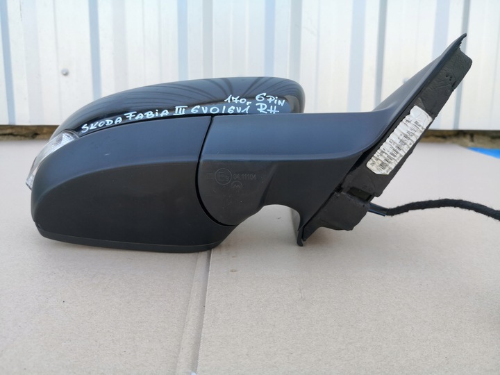 фото №9, Skoda fabia iii 6v 6v1 зеркало правые 6 pin европа