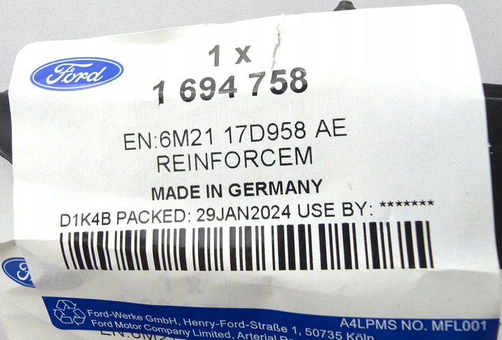 фото №15, Ползун бампера правый перед s-max/galaxy 2006-15 оригинальный номер