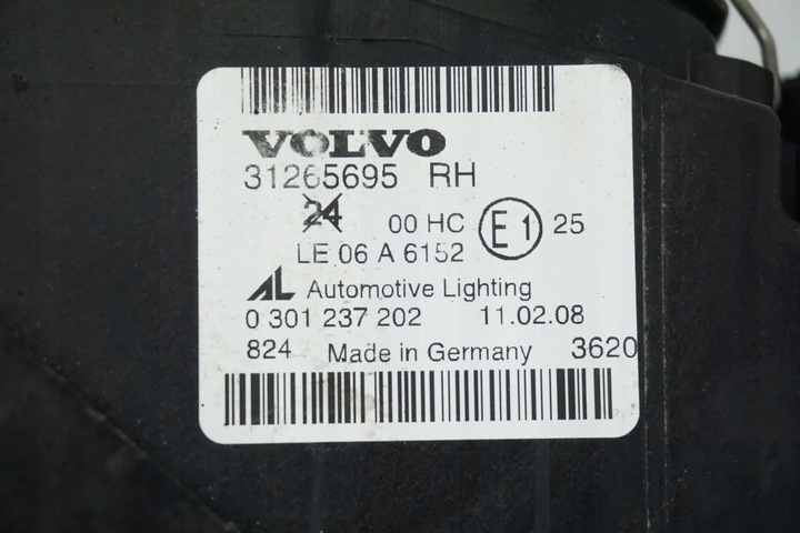 фото №8, Лампа передняя правая volvo s40 ii v50 рестайлинг 31265695