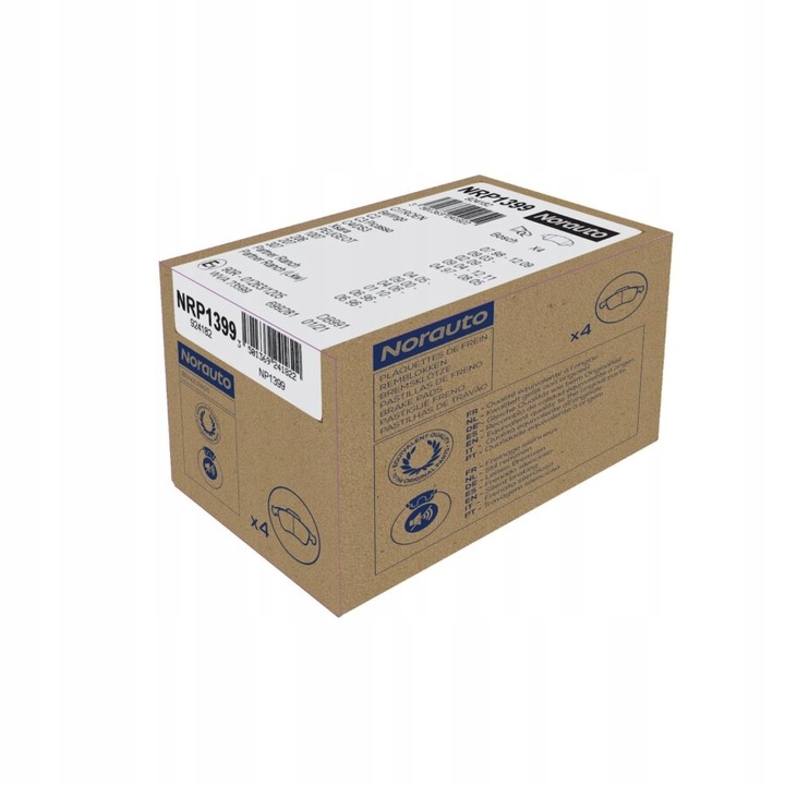 фото №1, Nrp775 = fdb775 = gdb1044 гальмівні колодки гальмівні norauto