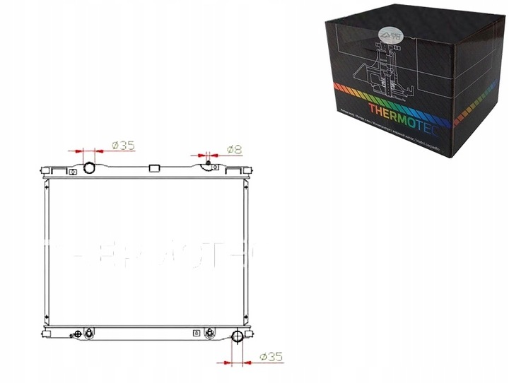 фото №1, Радиаторов двигателя kia sorento i 2.4-3.5 08.02- the