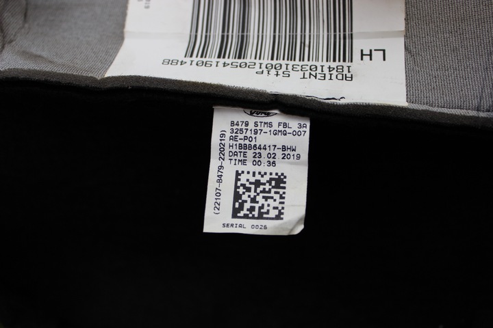 фото №7, Fiesta mk8 st line 2019r - сиденье левый 3d , только спинка