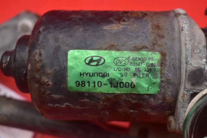 фото №5, Механізм моторчик склоочисника перед eu 98110-1j000 hyundai i20 1 i 08-12