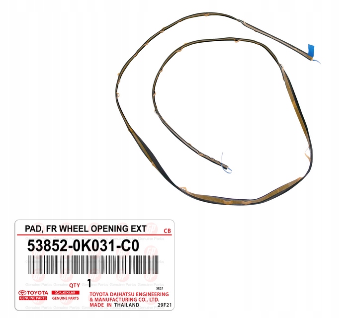 фото №1, Toyota hilux 05-11 прокладка крыльев перед левая 538520k031c0 оригинал