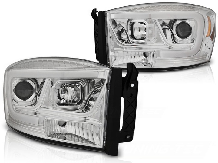 фото №1, Фари dodge ram 06-08r led трубка хром